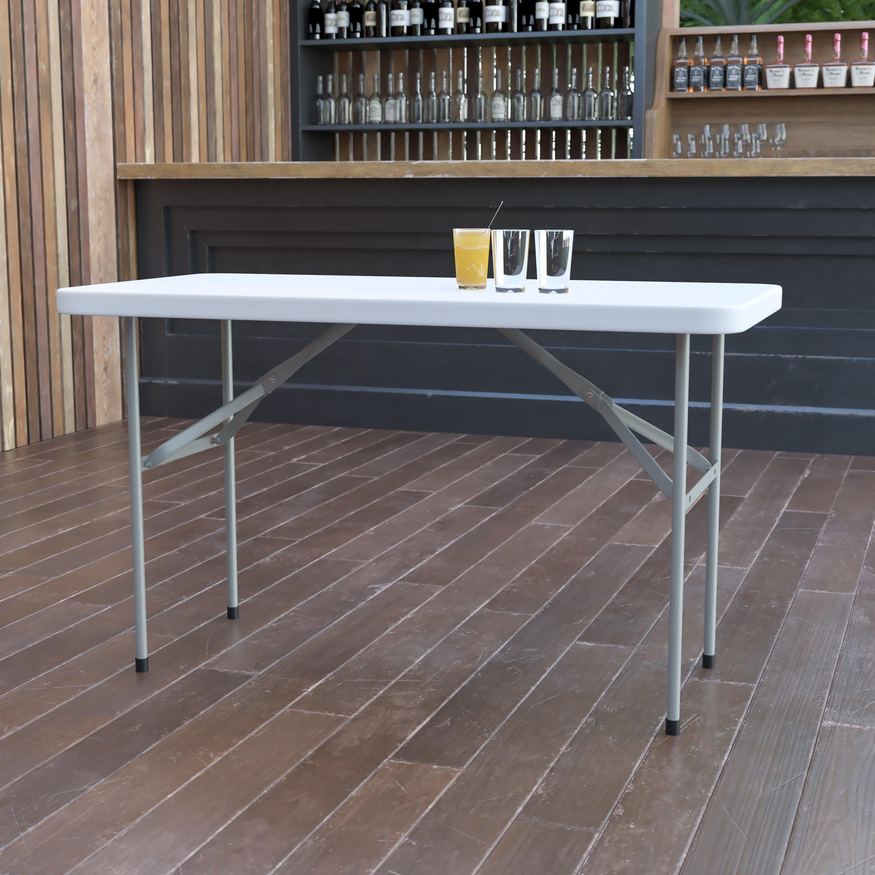 FLASH 122cm Plastic Folding Table Commercial Grade
