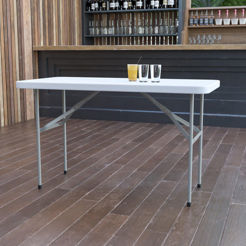 FLASH 122cm Plastic Folding Table Commercial Grade