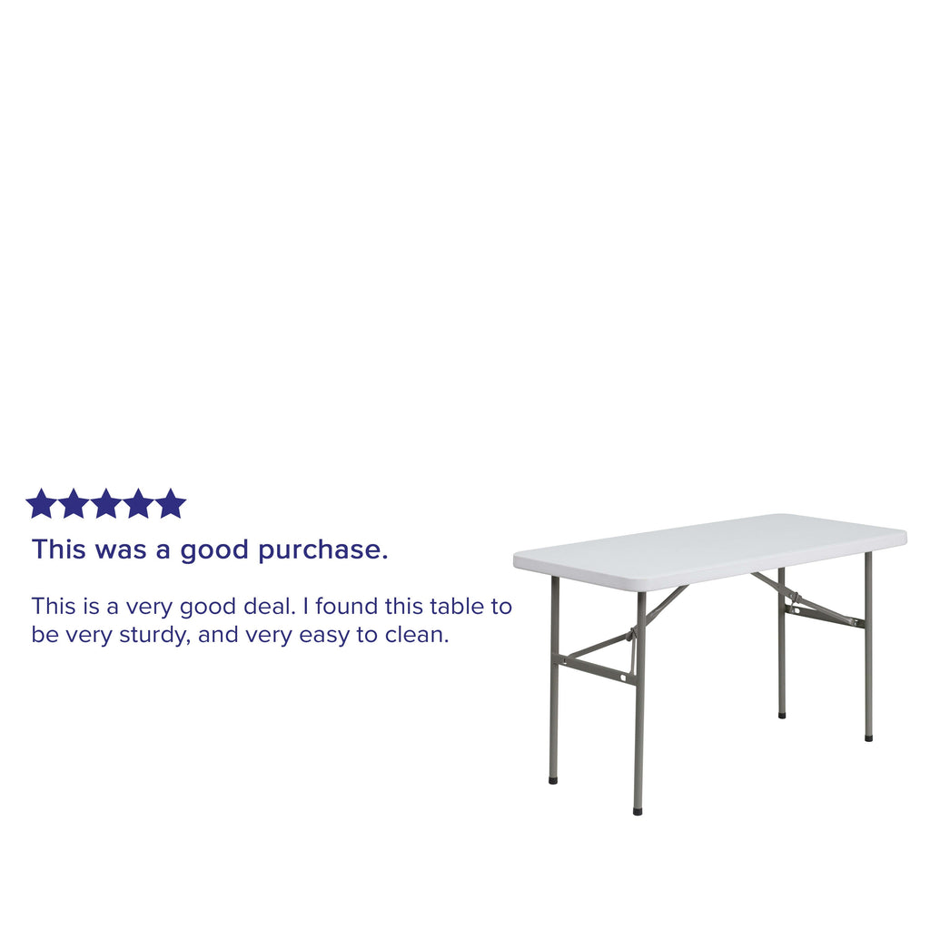 FLASH 122cm Plastic Folding Table Commercial Grade