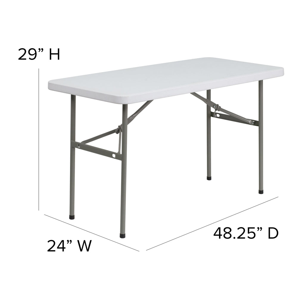 FLASH 122cm Plastic Folding Table Commercial Grade
