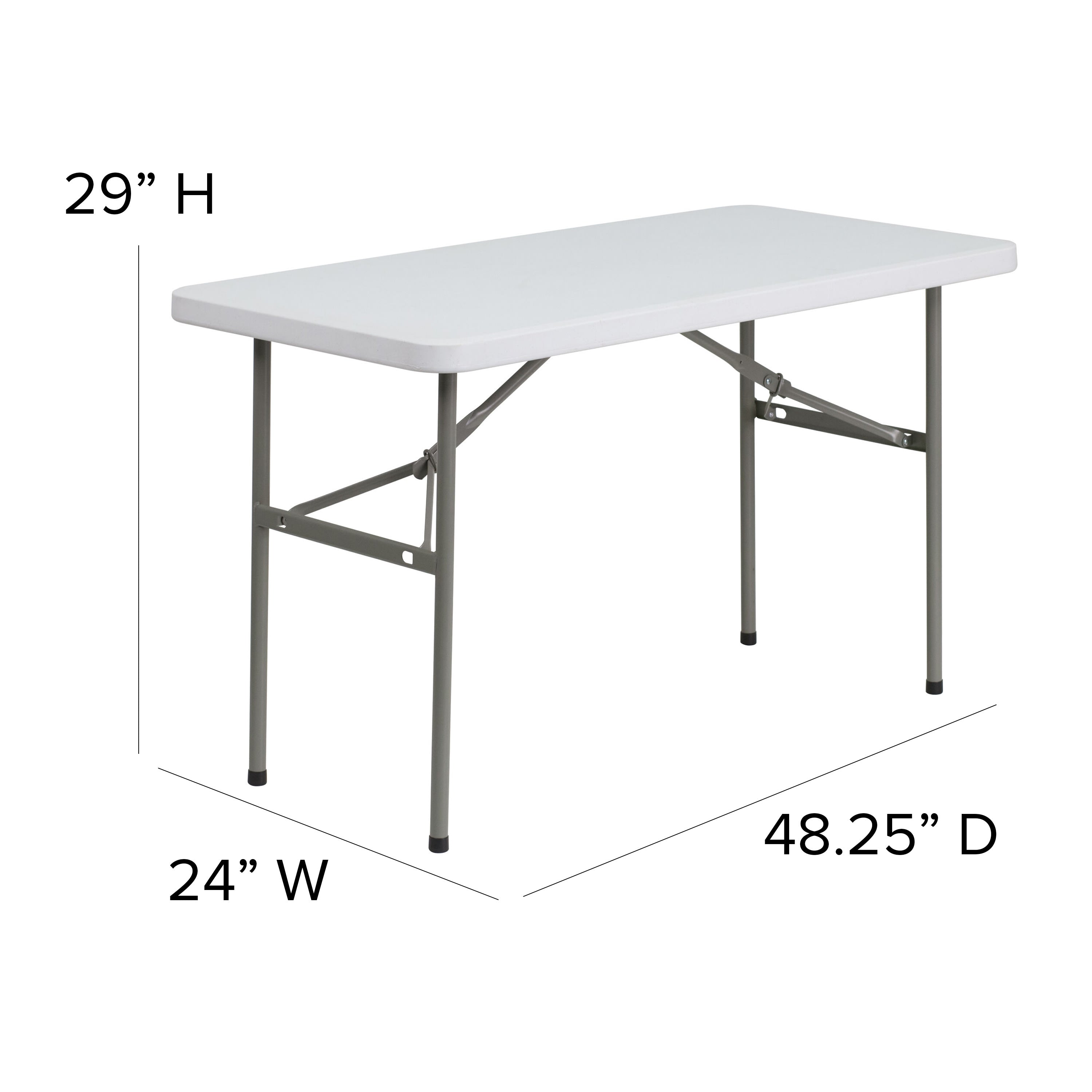 FLASH 122cm Plastic Folding Table Commercial Grade