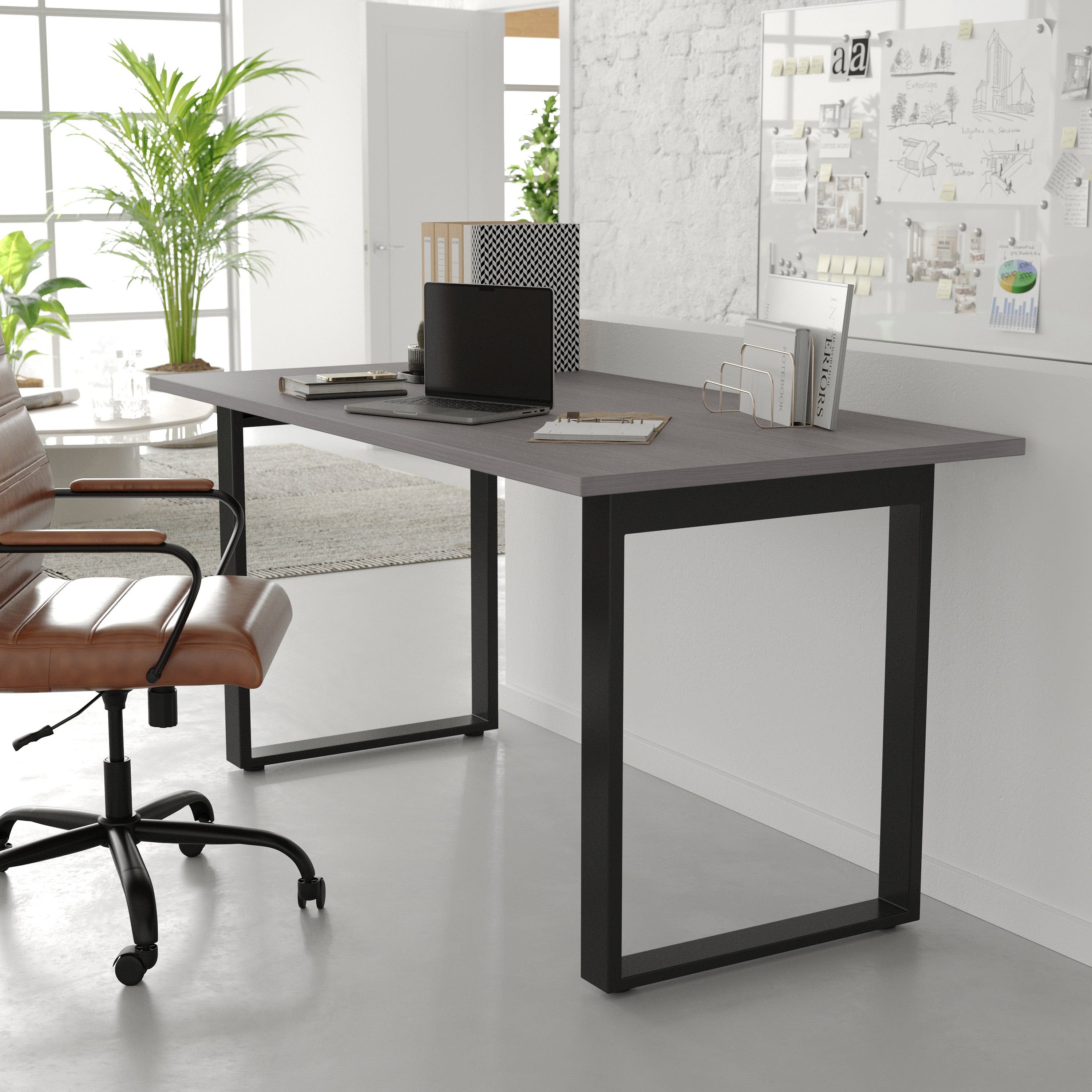 Redmond Commercial Conference Table 152.4x76.2cm Steel U-Frame
