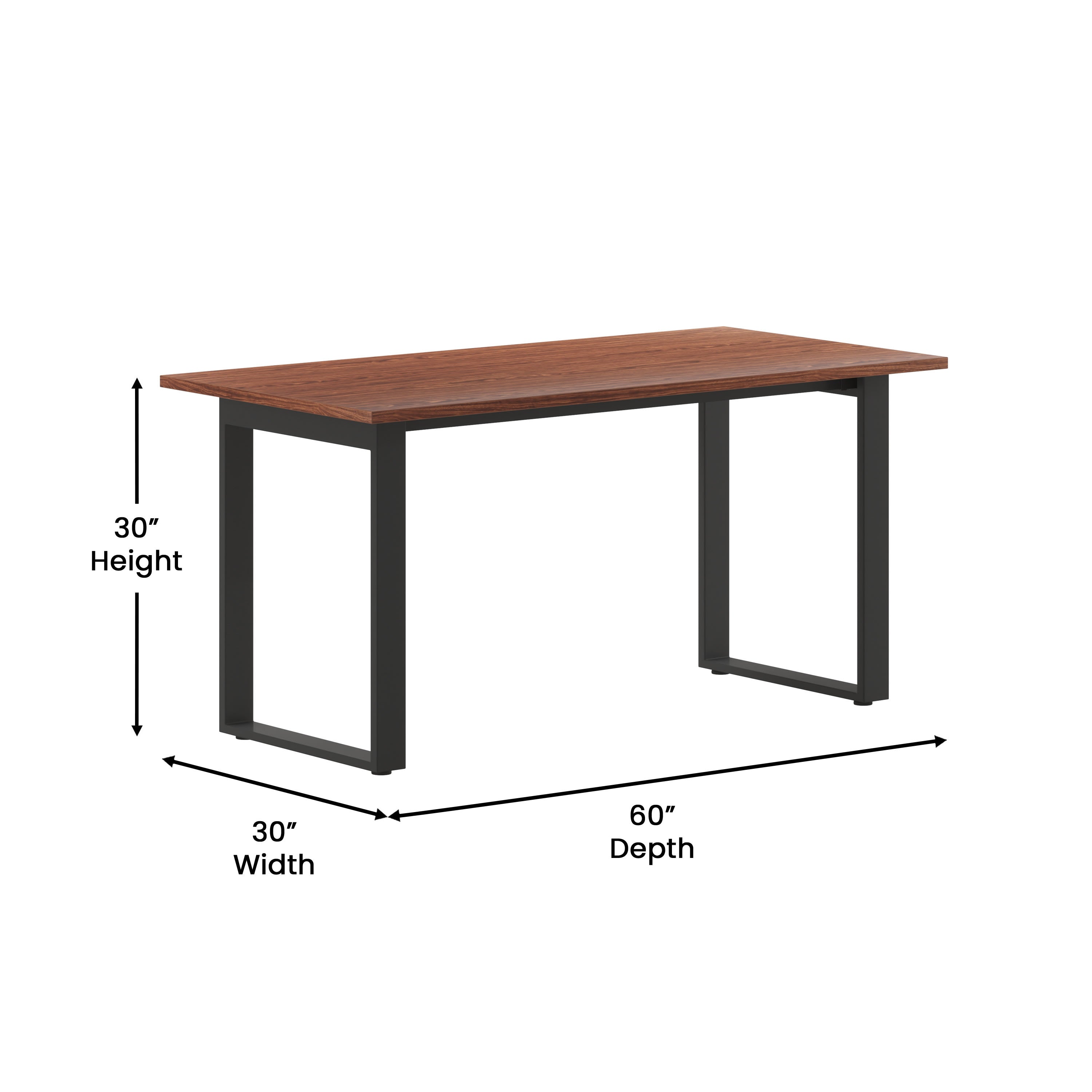 Redmond Commercial Conference Table 152.4x76.2cm Steel U-Frame