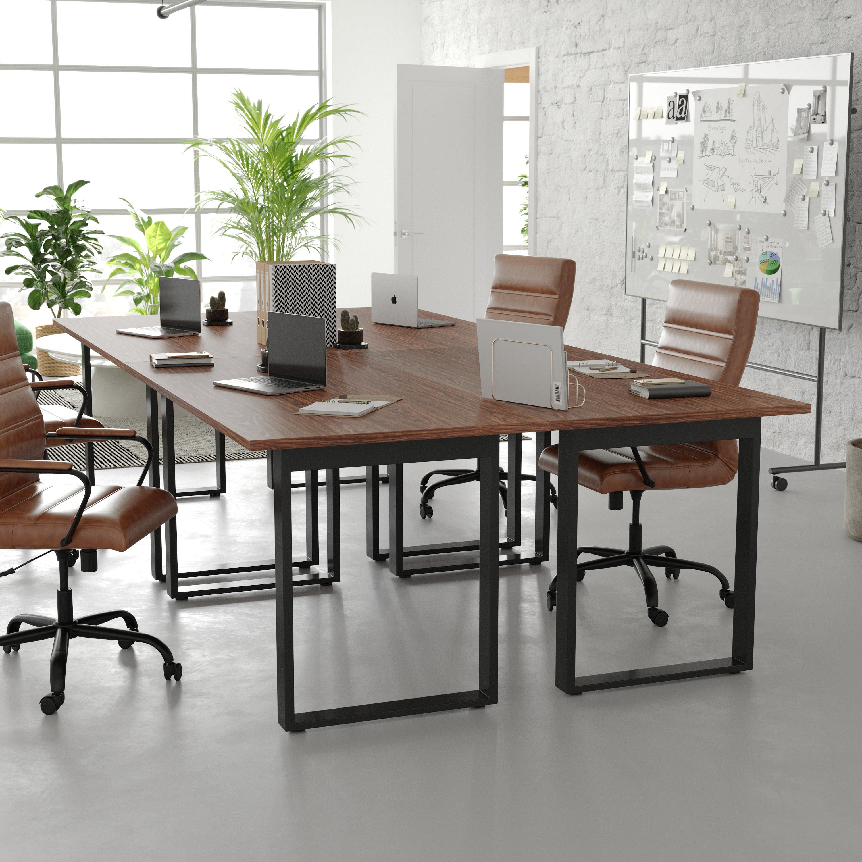 Redmond Commercial Conference Table 152.4x76.2cm Steel U-Frame